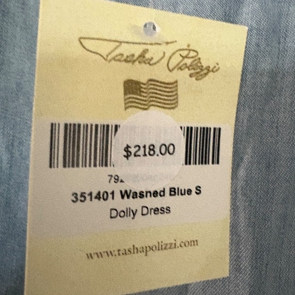 NWT.- Tasha Polizzi Dolly Tencel Denim Dress - SZ S (runs big) - Picture 7 of 15